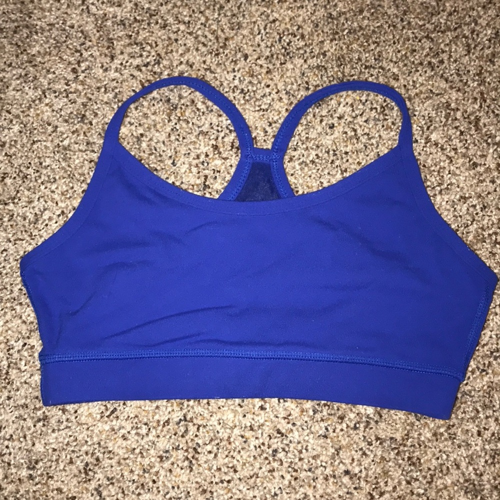 Blue Lululemon size 4 bra